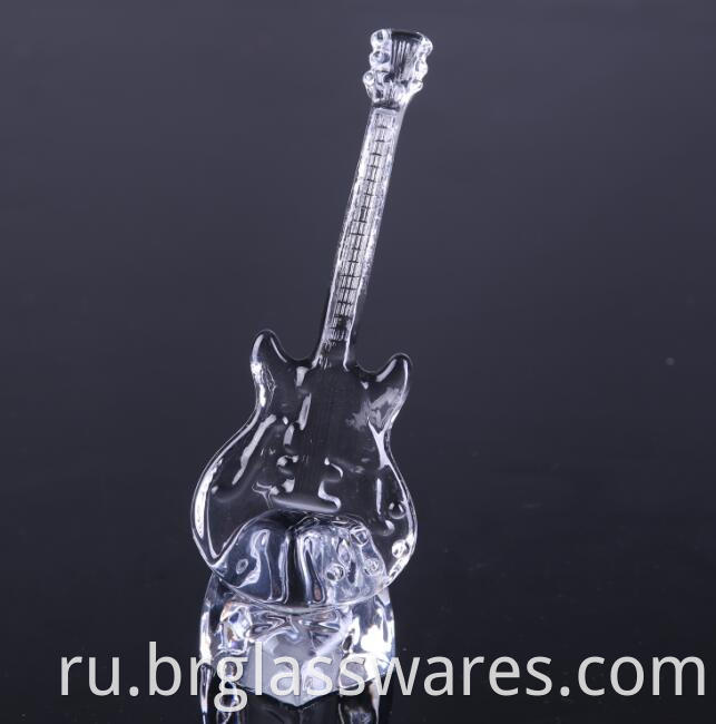 decorative glass guitar